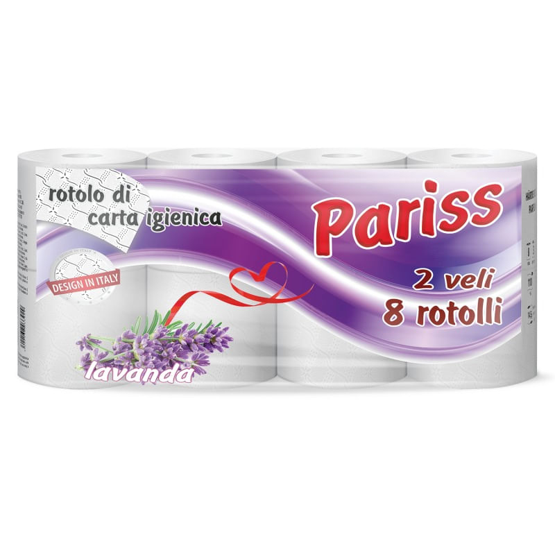 Hartie igienica Pariss 2 straturi lavanda 8 role/set Hartie igienica Pariss 2 straturi lavanda 8 role/set