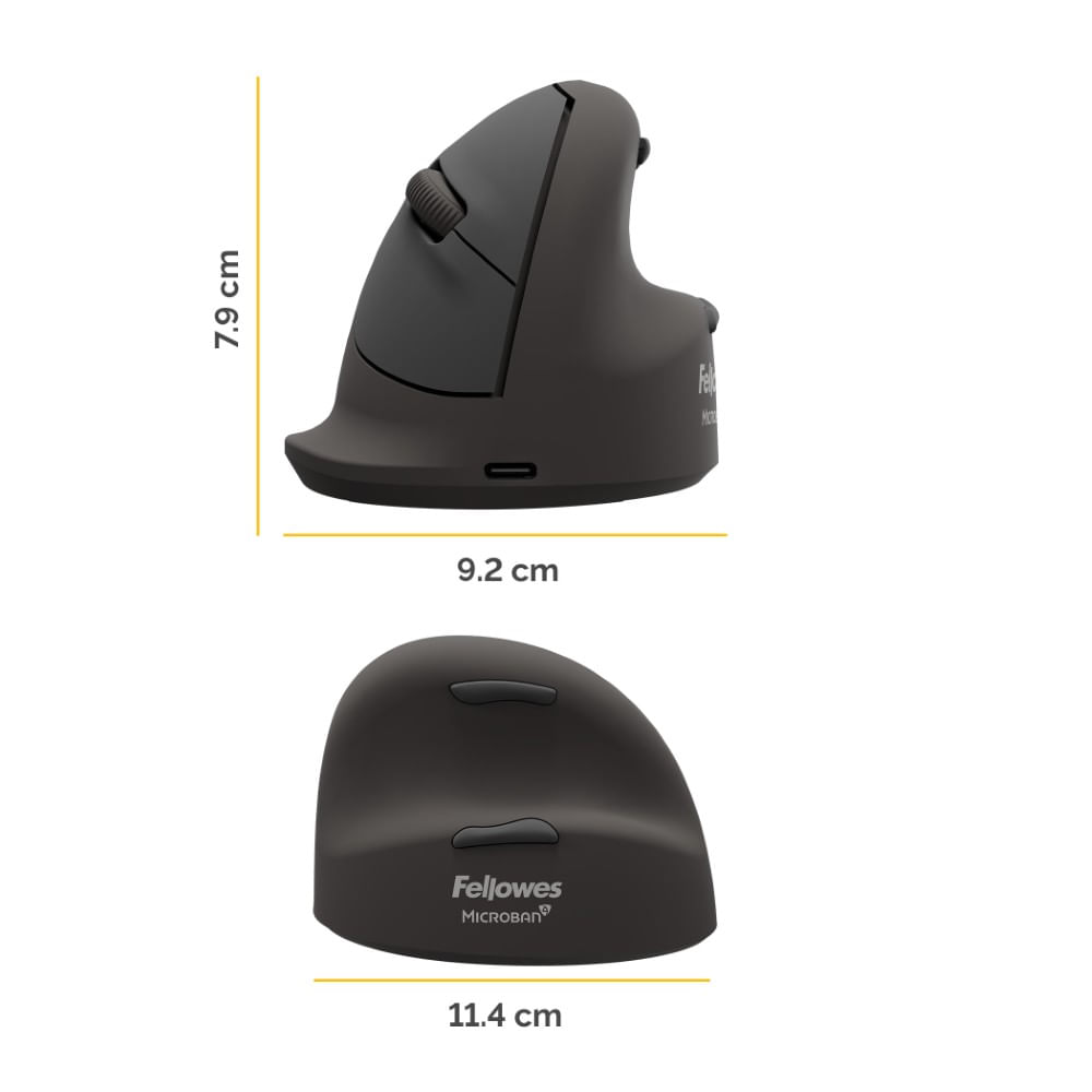 Mouse vertical ergonomic Fellowes Breyta+ pentru dreptaci diverse marimi Mouse vertical ergonomic Fellowes Breyta+ pentru dreptaci diverse marimi mare