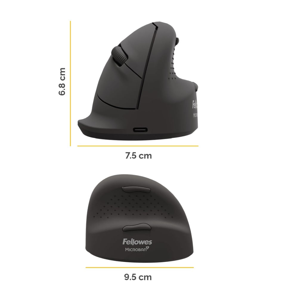Mouse vertical ergonomic Fellowes Breyta+ pentru dreptaci diverse marimi Mouse vertical ergonomic Fellowes Breyta+ pentru dreptaci diverse marimi mic