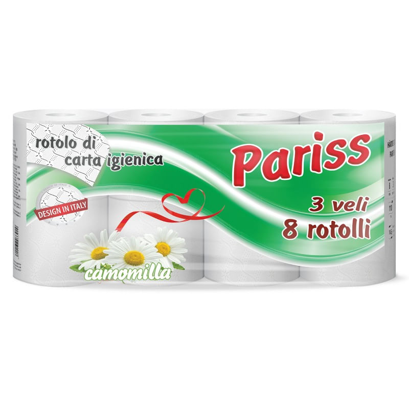 Hartie igienica Pariss 3 straturi musetel 8 role/set Hartie igienica Pariss 3 straturi musetel 8 role/set