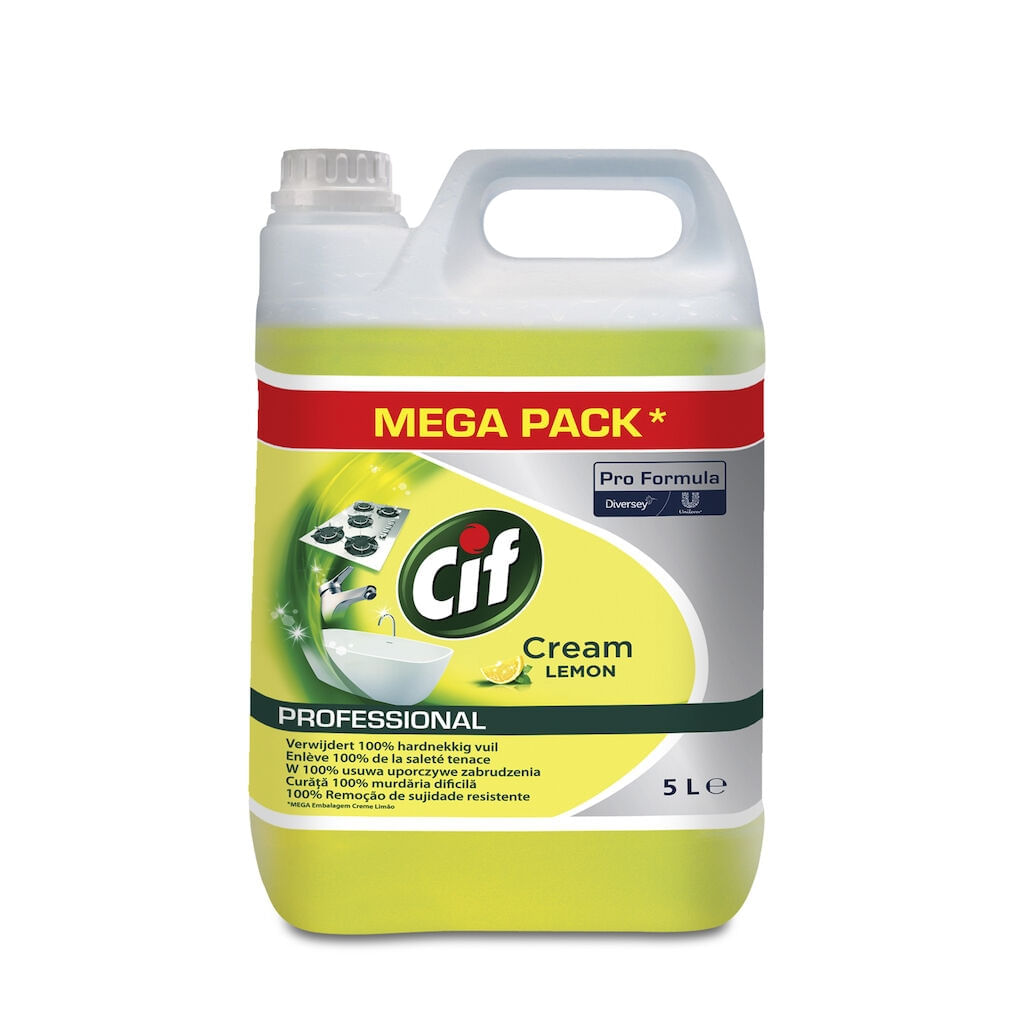 Crema de curatat CIF W2212 cu parfum de lamaie 5L Crema de curatat CIF W2212 cu parfum de lamaie 5L