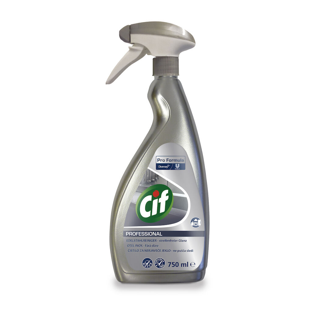 Detergent Cif pentru geamuri si otel inox 750 ml Detergent Cif pentru geamuri si otel inox 750 ml
