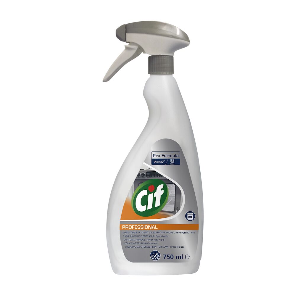 Detergent Cif pentru cuptor si aragaz 750 ml Detergent Cif pentru cuptor si aragaz. 750 ml