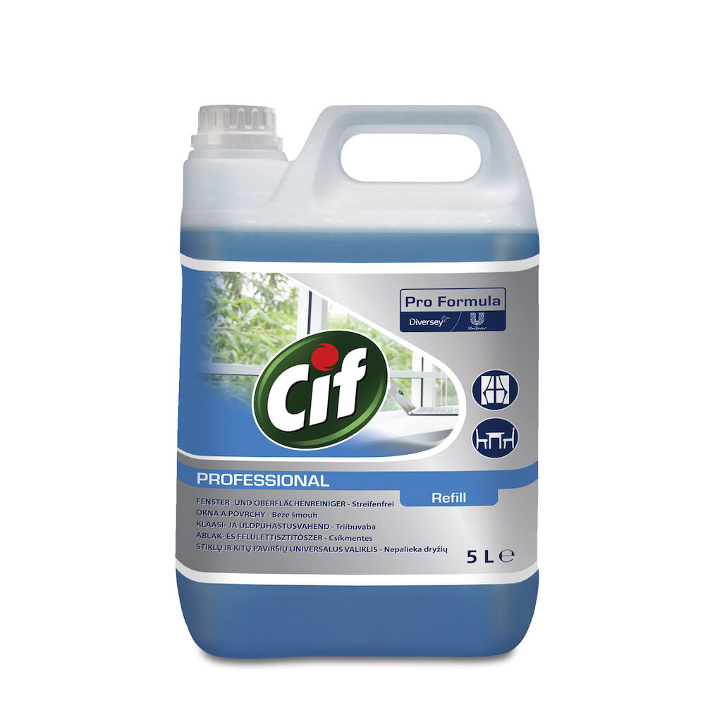Detergent pentru geamuri CIF Professional 5L Detergent pentru geamuri CIF Professional 5L