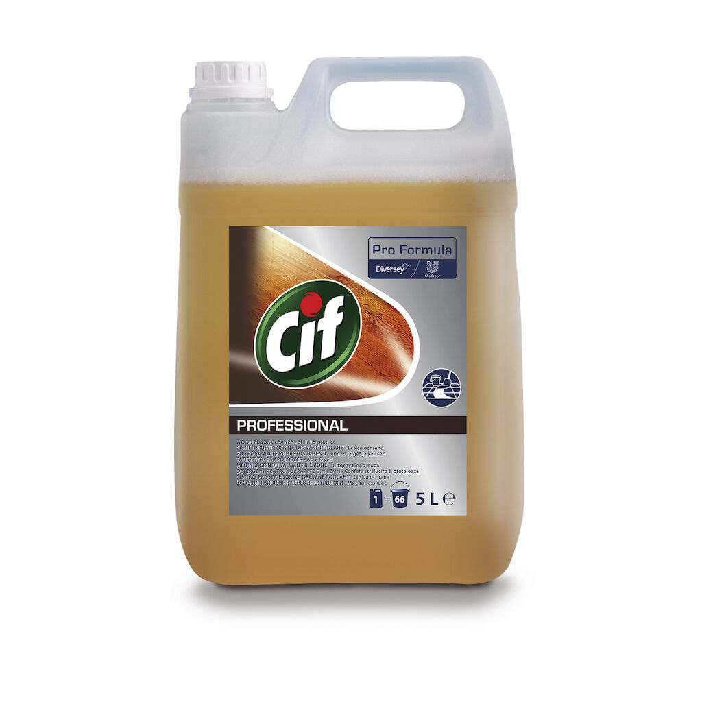 Detergent profesional pardoseli lemn CIF 5L Detergent profesional pardoseli lemn CIF 5L