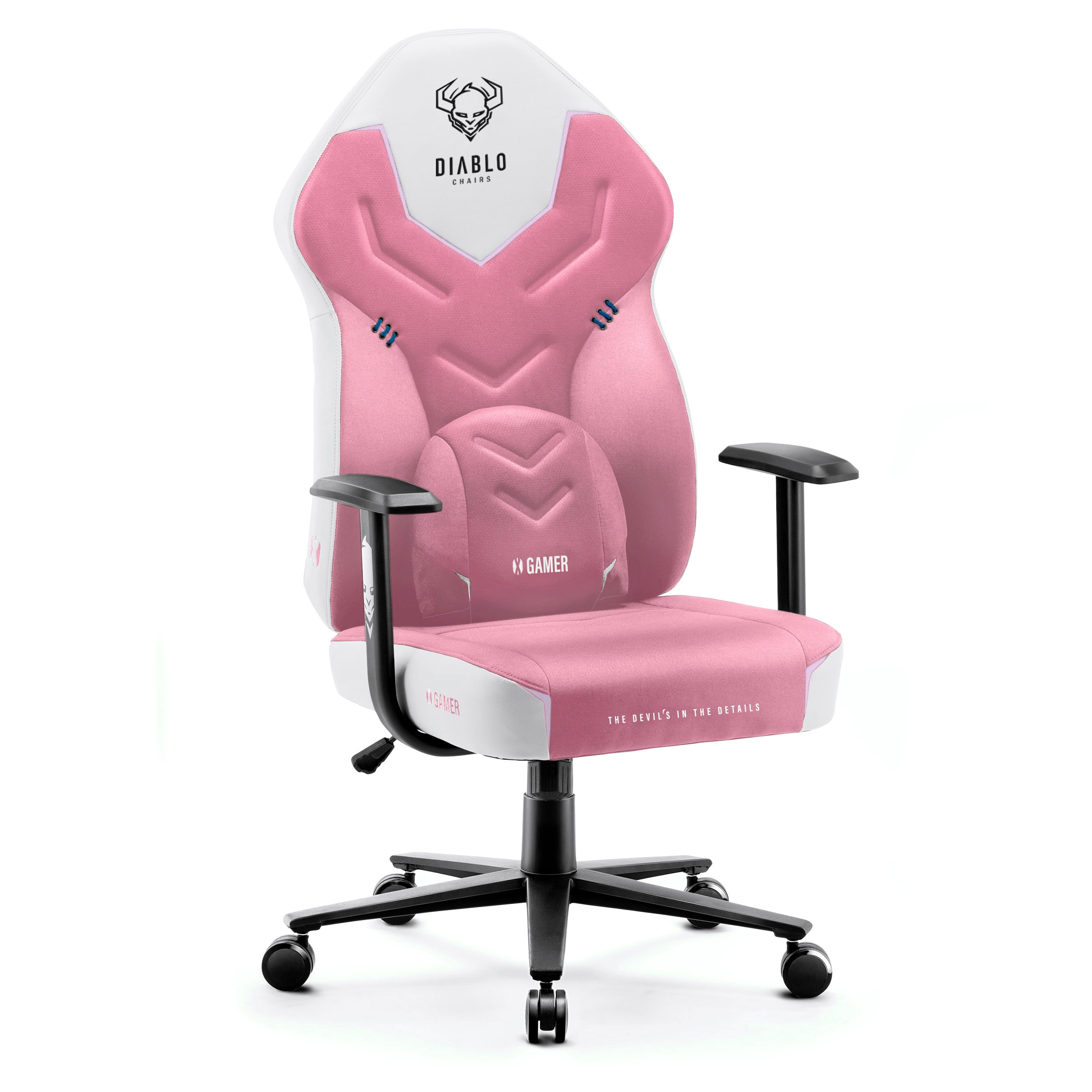 Scaun gaming din material Diablo X-Gamer: Marshmallow Pink Scaun gaming din material Diablo X-Gamer: Marshmallow Pink