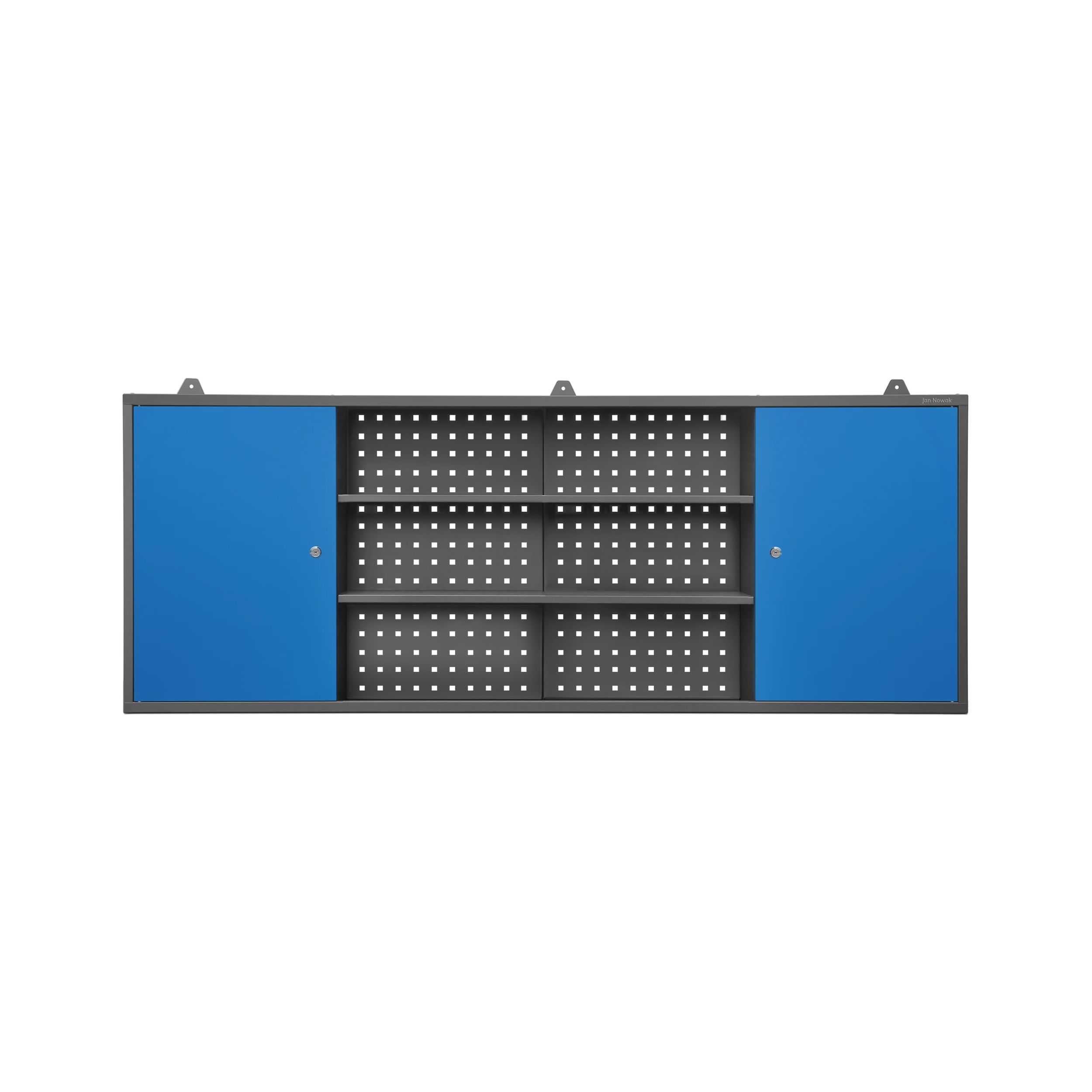 Dulap scule LEO, 1600 x 600 x 200 mm, albastru-antracit Dulap scule LEO, 1600 x 600 x 200 mm, albastru-antracit