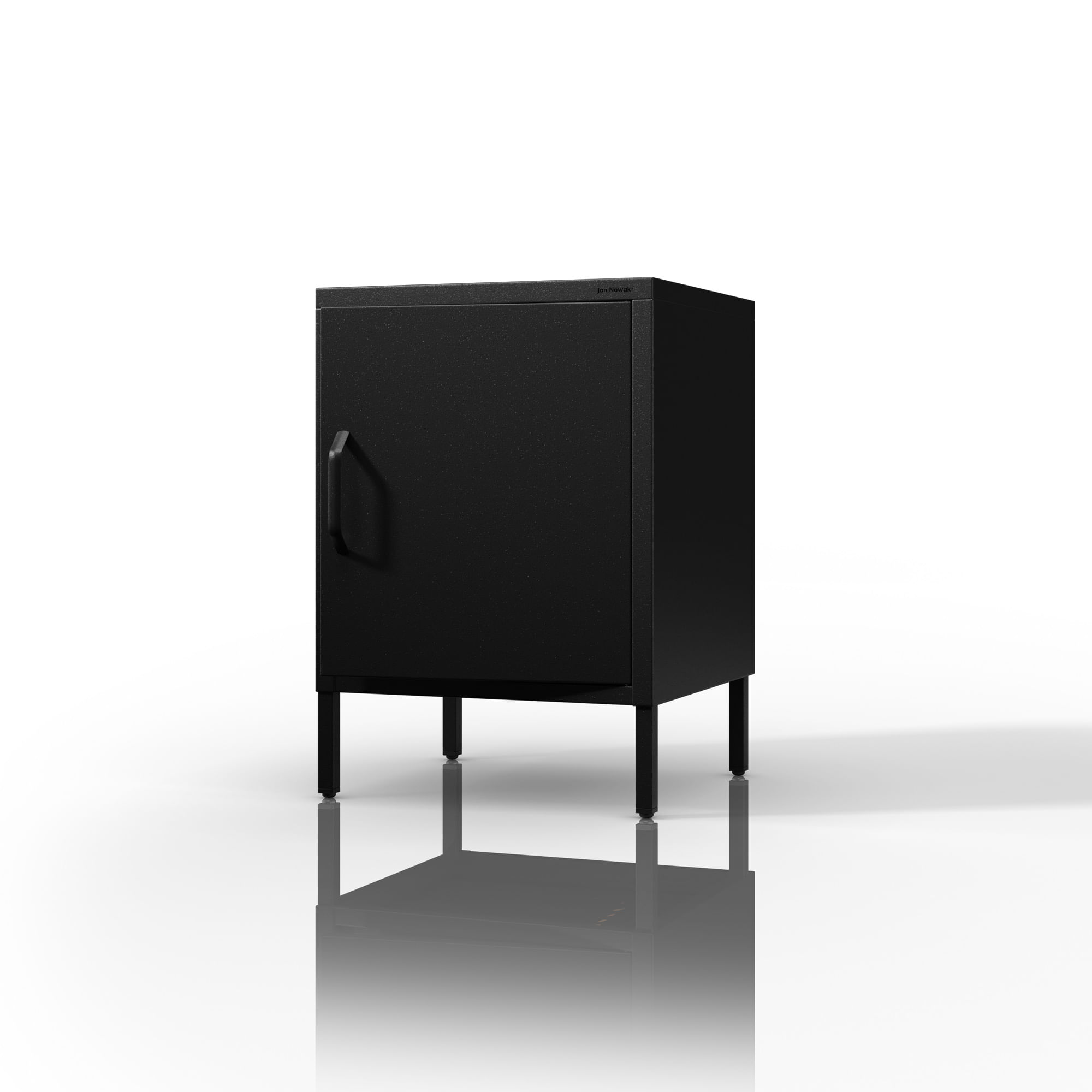 Noptiera neagra metalica MIA Modern 424 x 595 x 400 mm Noptieră neagră metalică MIA Modern 424 x 595 x 400 mm