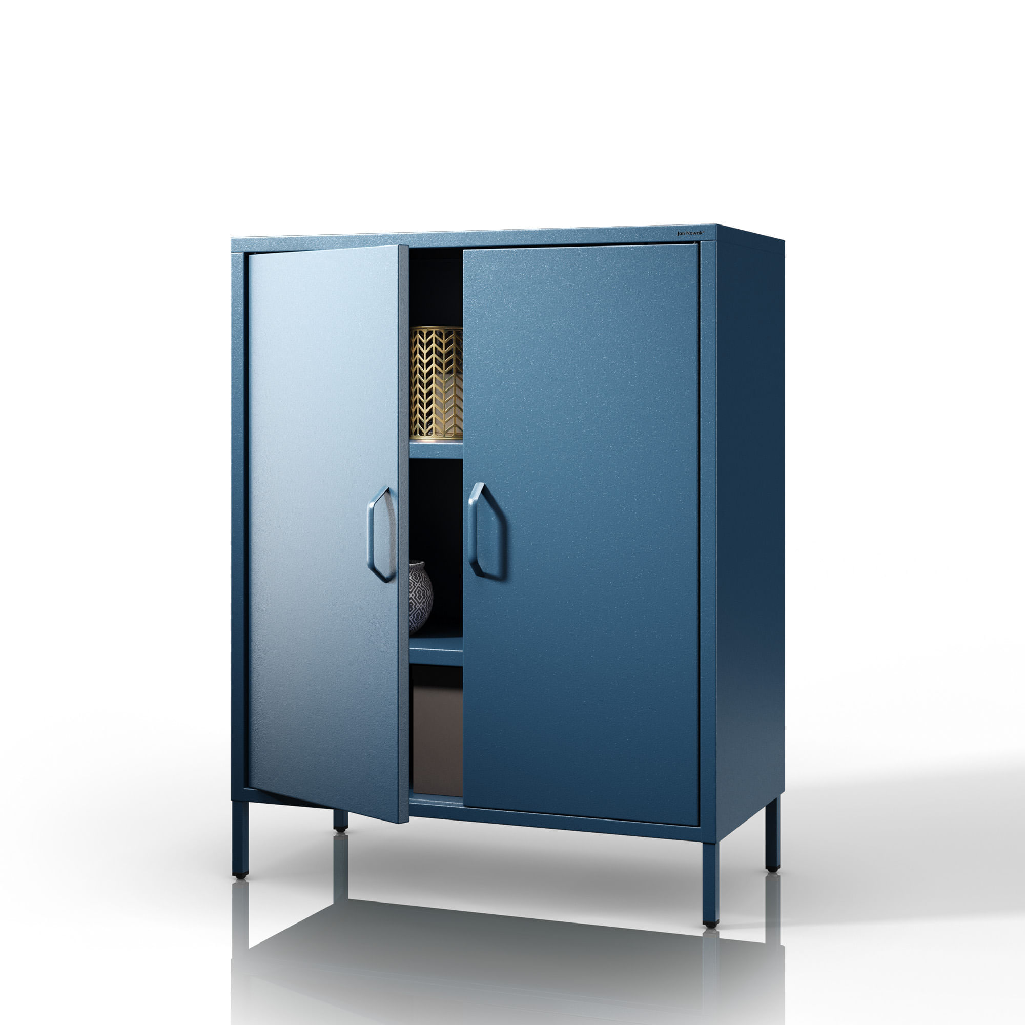 Dulap cu rafturi VITO, 800 x 1015 x 400 mm, Modern: albastru inchis Dulap cu rafturi VITO, 800 x 1015 x 400 mm, Modern: albastru închis