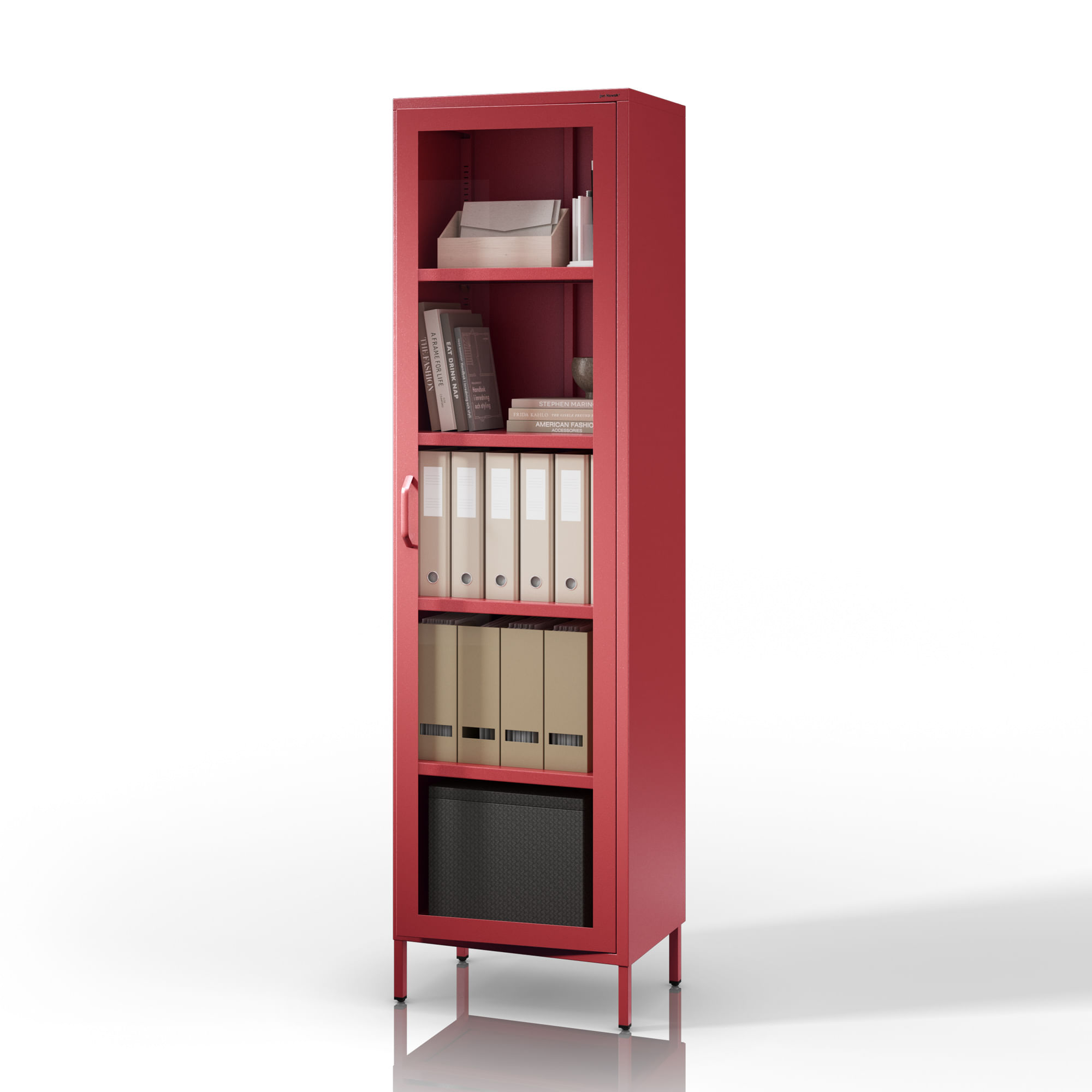 Vitrina living LUIGI 500 x 1800 x 350 mm, Modern: rosu Vitrină living LUIGI 500 x 1800 x 350 mm, Modern: roșu