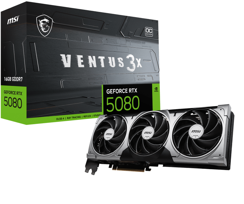 MSI VENTUS GeForce RTX5080 16G 3X OC MSI VENTUS GeForce RTX5080 16G 3X OC