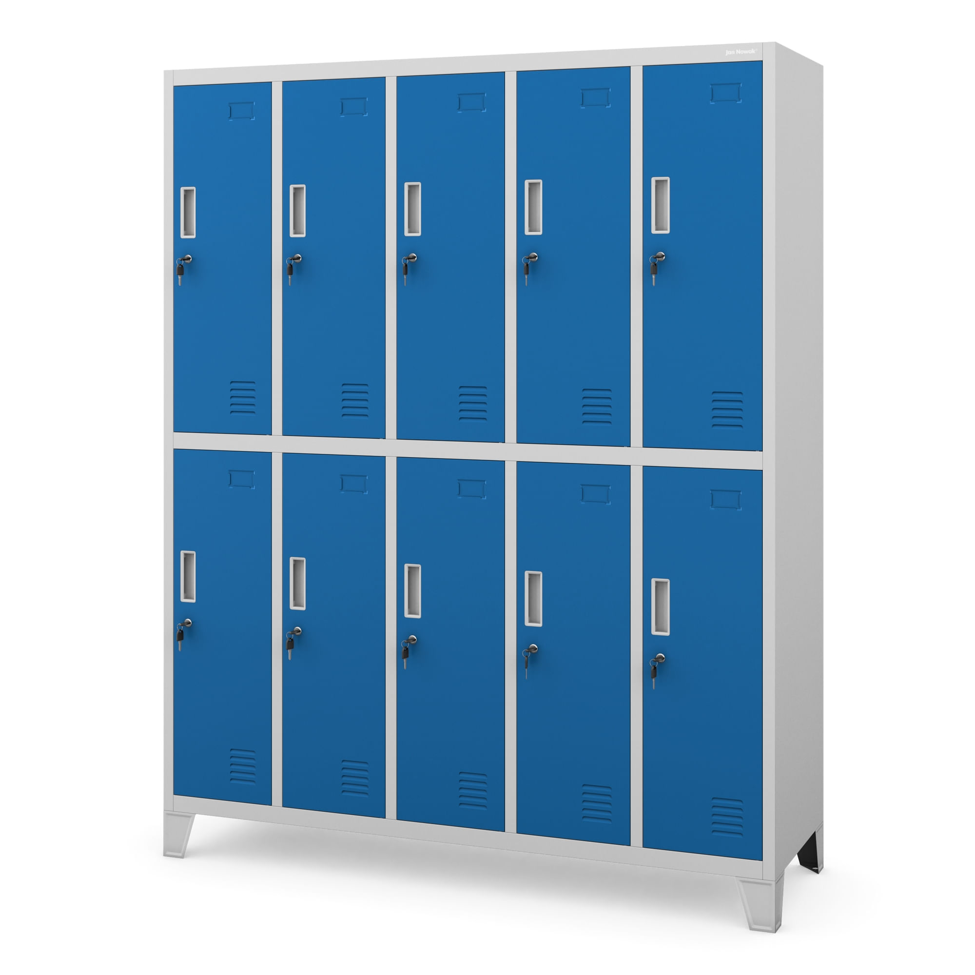 Dulap de siguranta cu 10 usi BARTEK, 1360 x 1720 x 450 mm, gri-albastru Dulap de siguranță cu 10 uși BARTEK, 1360 x 1720 x 450 mm, gri-albastru