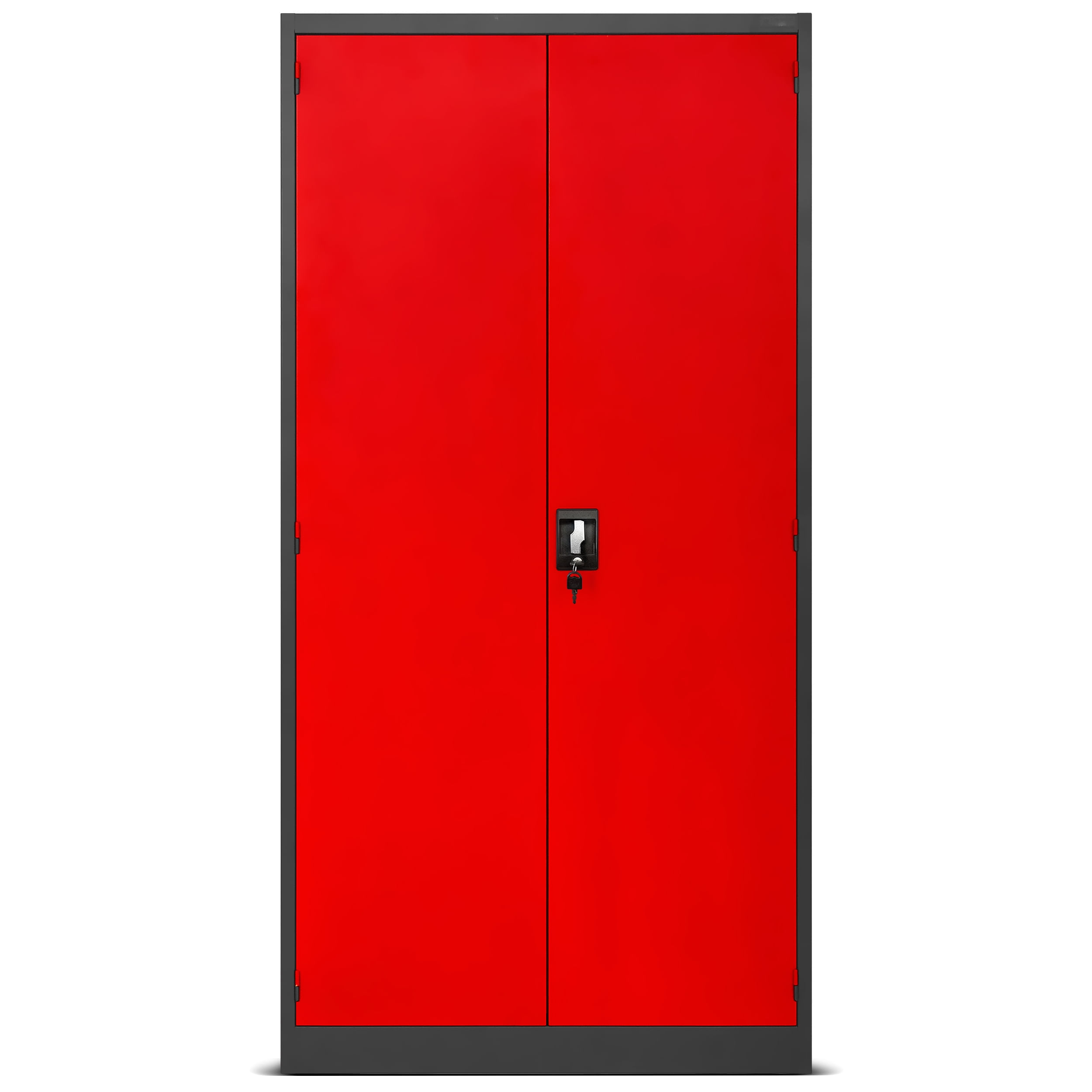 Dulap metalic pentru atelier SZYMON, 920 x 1850 x 500 mm, rosu-antracit Dulap metalic pentru atelier SZYMON, 920 x 1850 x 500 mm, roșu-antracit