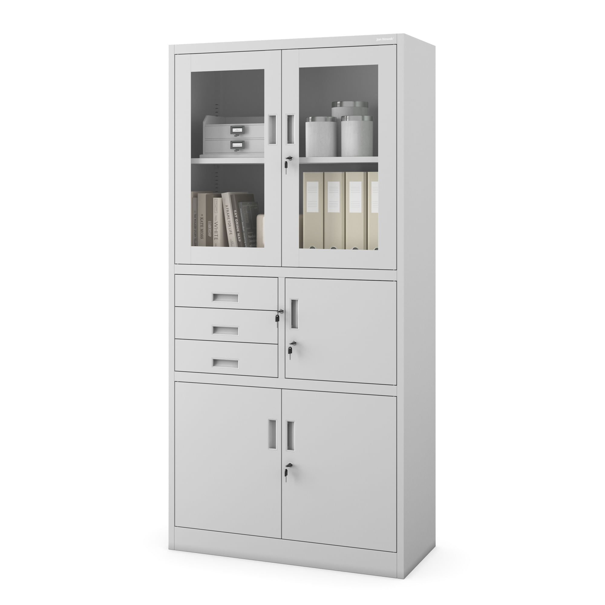 Dulap metalic cu seif FILIP, 900 x 1850 x 400 mm, gri Dulap metalic cu seif FILIP, 900 x 1850 x 400 mm, gri