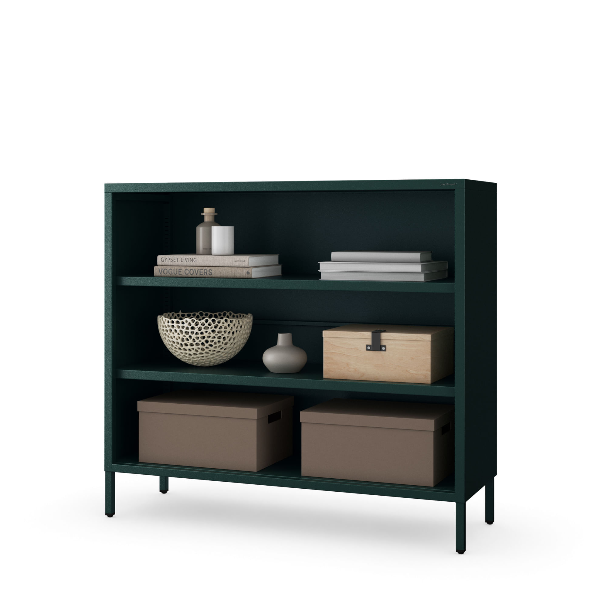 Etajera LUCA, 1000 x 900 x 350 mm, Modern: verde sticla Etajeră LUCA, 1000 x 900 x 350 mm, Modern: verde sticlă