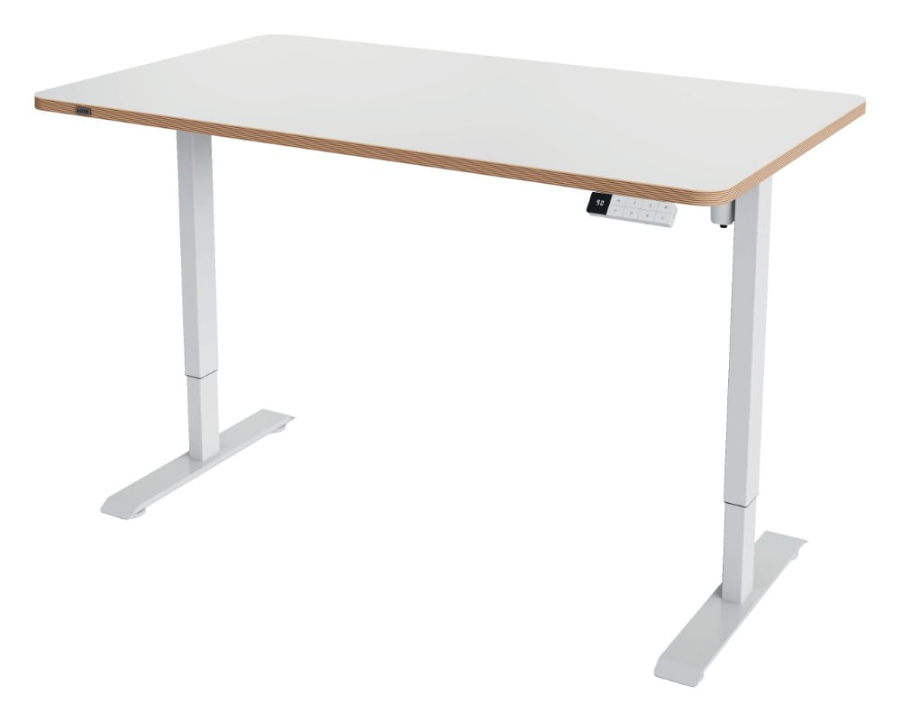 Birou ergonomic electric Leitz Ergo alb inaltime reglabila diverse marimi Birou ergonomic electric Leitz Ergo alb inaltime reglabila diverse marimi 140x80 cm