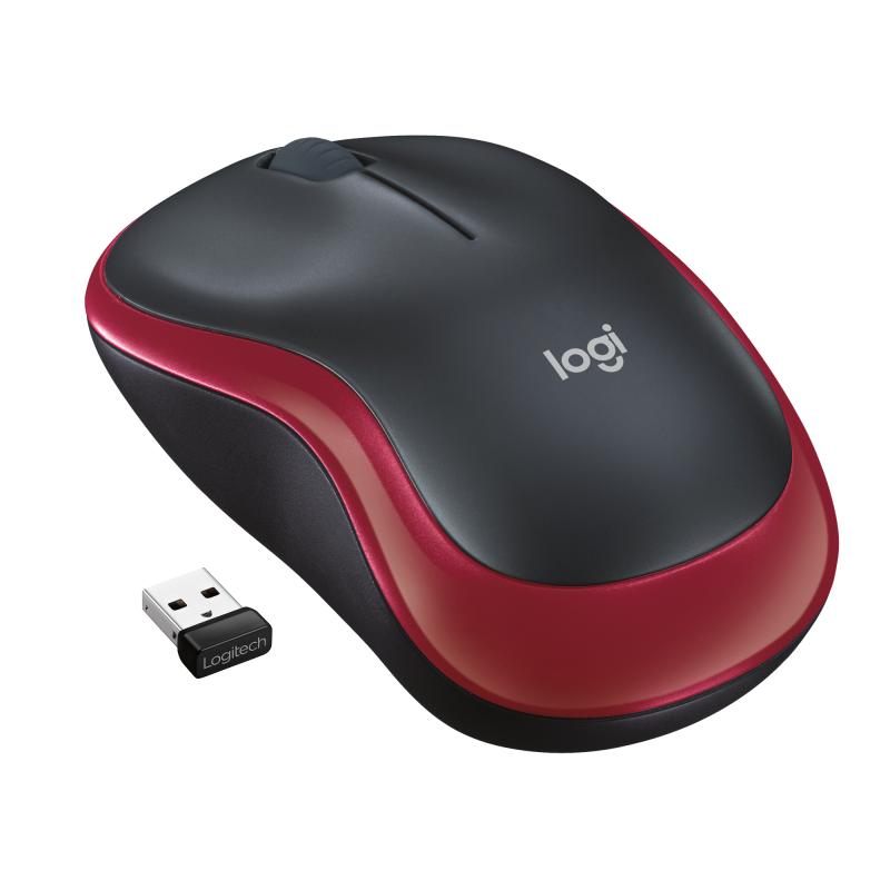 Mouse Logitech M185 WR 1000 DPI, red Mouse Logitech M185 WR 1000 DPI, red