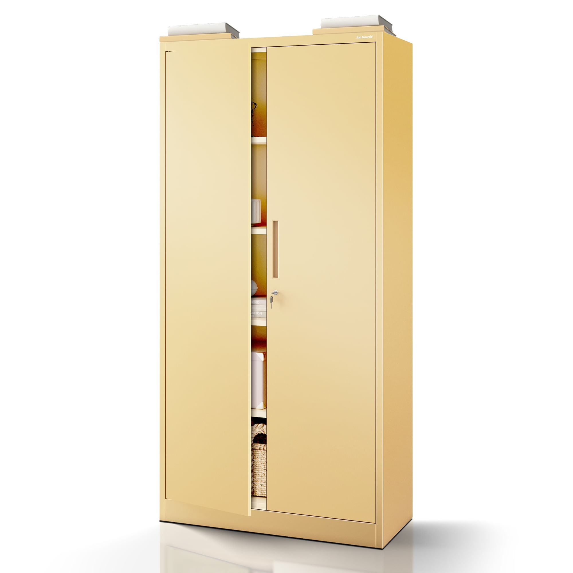 Dulap 2 usi JAN H, 900 x 1950 x 400 mm, Fresh Style: bej Dulap 2 uși JAN H, 900 x 1950 x 400 mm, Fresh Style: bej