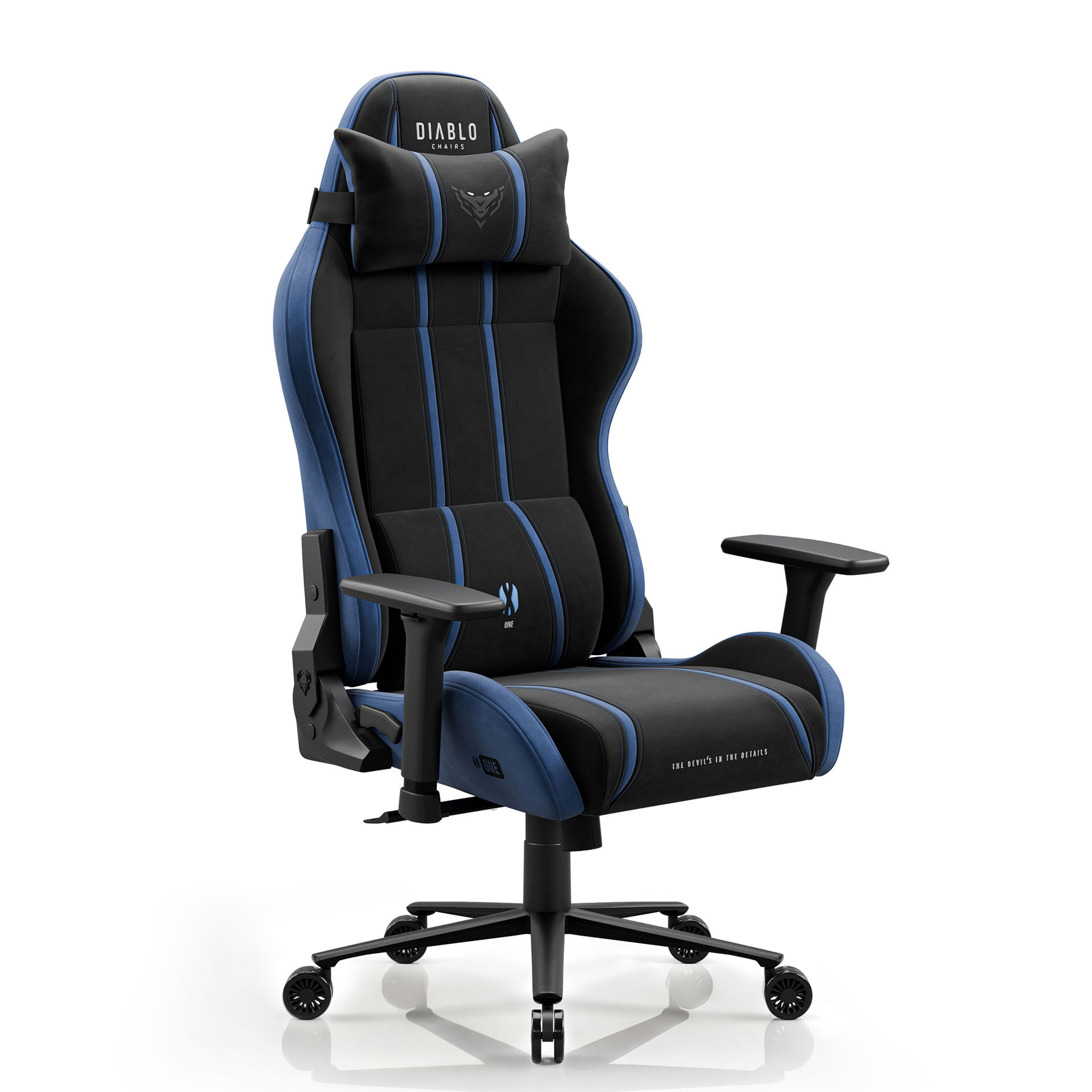 Scaun gaming textil negru-albastru Diablo X-One 2.0 Night Blue King Scaun gaming textil negru-albastru Diablo X-One 2.0 Night Blue King