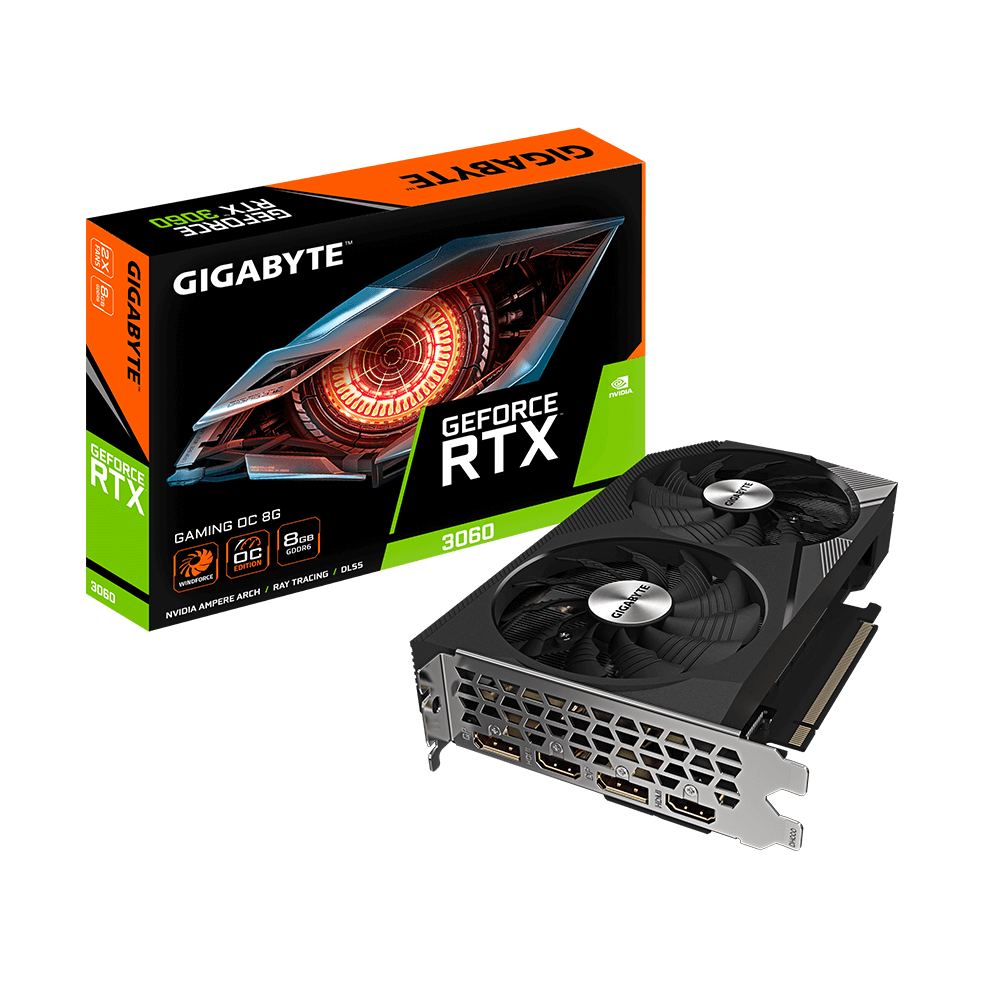 VGA GB GeForce RTX 3060 GAMING OC 8G 2.0 VGA GB GeForce RTX 3060 GAMING OC 8G 2.0 Gigabyte 