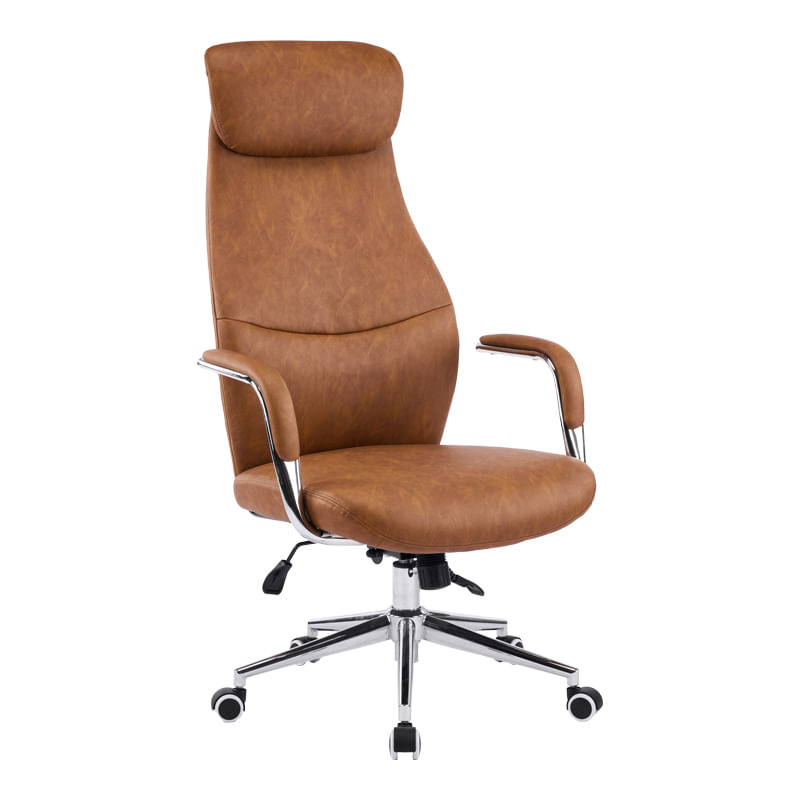 Manager office chair Ferka pakoworld brown pu 64x71x120-128cm Manager office chair Ferka pakoworld brown pu 64x71x120-128cm