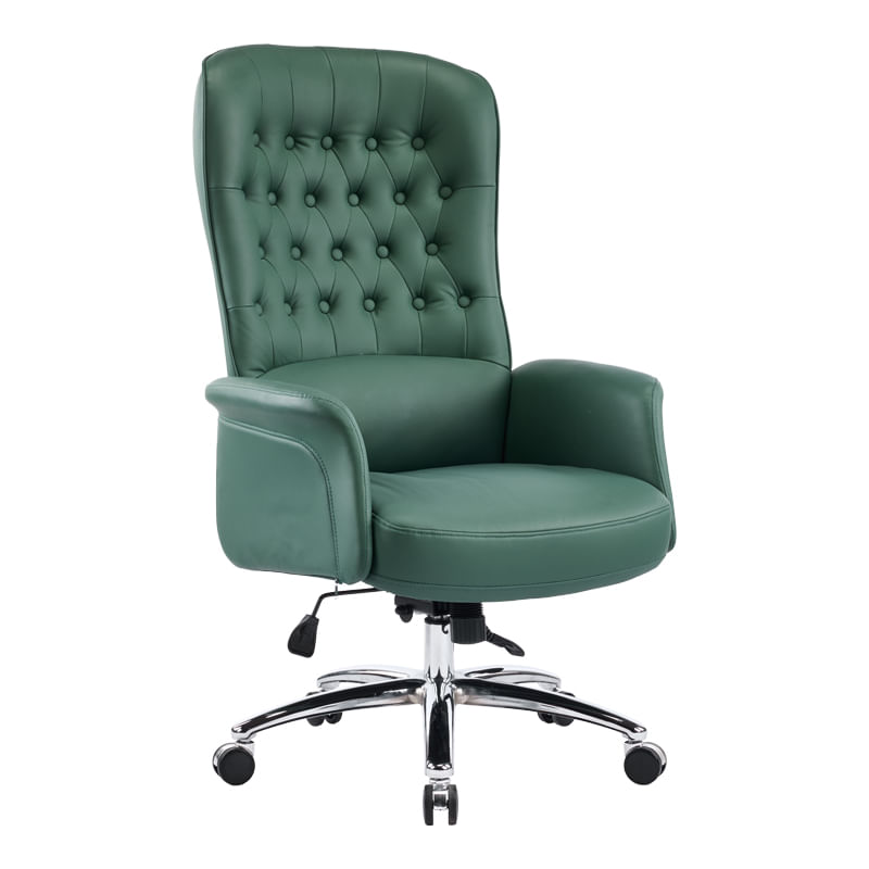 Scaun directorial de birou Kaline pakoworld verde piele pu 69x79x115-123cm Scaun directorial de birou Kaline pakoworld verde piele pu 69x79x115-123cm