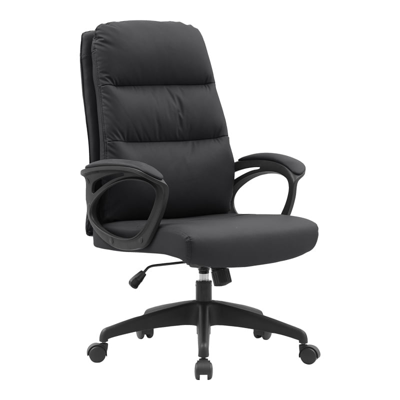 Scaun de birou manager Enfiria pakoworld, piele pu, culoare negru Scaun de birou manager Enfiria pakoworld, piele pu, culoare negru