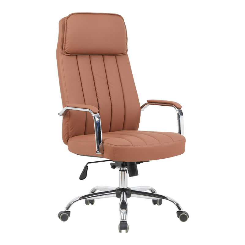 Scaun de birou pentru manager Morales pakoworld pu brown 60x70x118-124cm Scaun de birou pentru manager Morales pakoworld pu brown 60x70x118-124cm