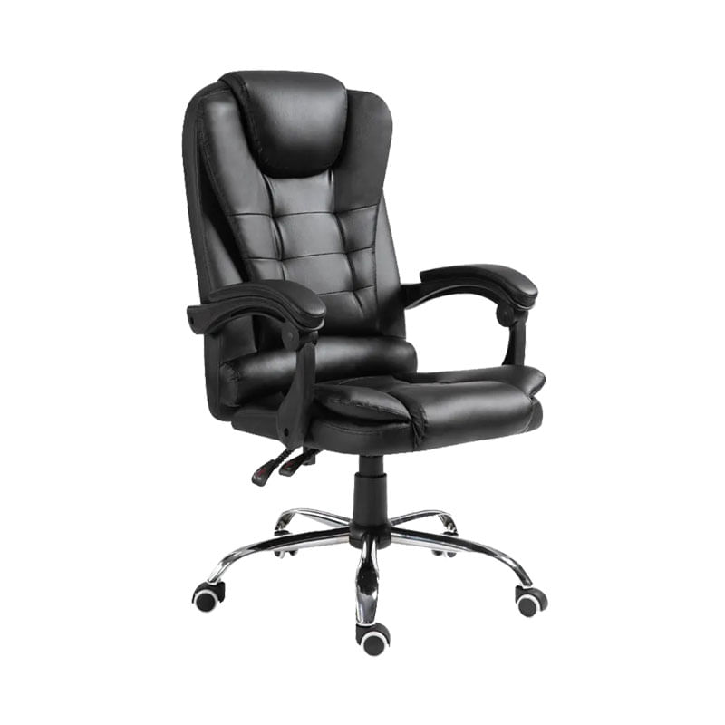Scaun birou manager Benett pakoworld negru pu 62x48x110cm Scaun birou manager Benett pakoworld negru pu 62x48x110cm