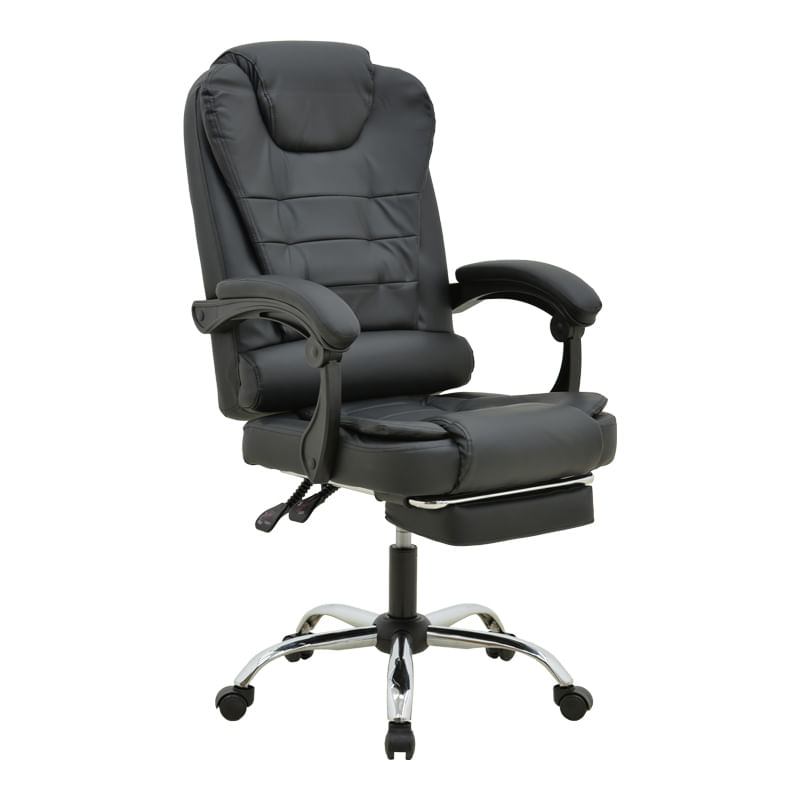 Scaun directorial cu bancheta si mecanism de masaj Volter pakoworld piele PU negru 62x70x110cm Scaun directorial cu banchetă și mecanism de masaj Volter pakoworld piele PU negru 62x70x110cm