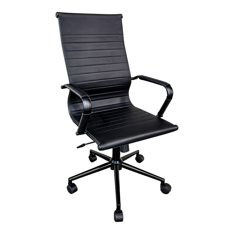 Scaun de birou Manager Valter pakoworld negru pu 55.5x58x108cm Scaun de birou Manager Valter pakoworld negru pu 55.5x58x108cm