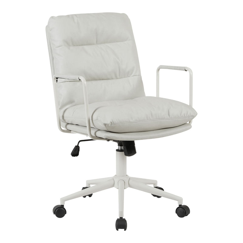 Scaun de birou executiv Kreno pakoworld PES, nuanta gri, 56x67x89-97cm Scaun de birou executiv Kreno pakoworld PES, nuanță gri, 56x67x89-97cm