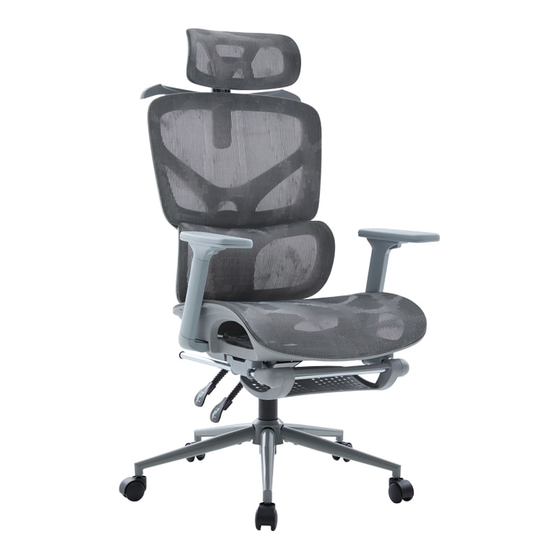 Scaun de birou executive Vigo pakoworld mesh, culoare gri, 52x70x118-124cm Scaun de birou executive Vigo pakoworld mesh, culoare gri, 52x70x118-124cm