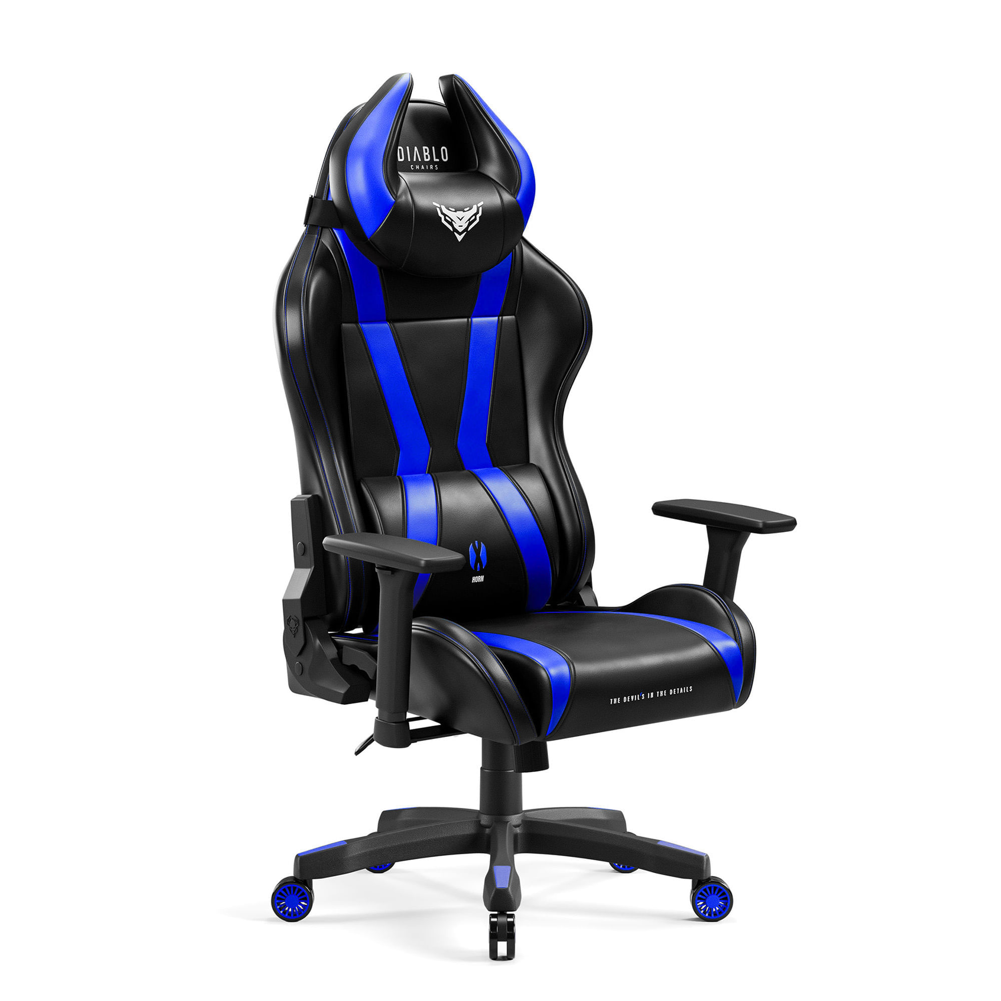 Scaun gaming Diablo X-Horn 2.0 Normal Size, negru-albastru Scaun gaming Diablo X-Horn 2.0 Normal Size, negru-albastru