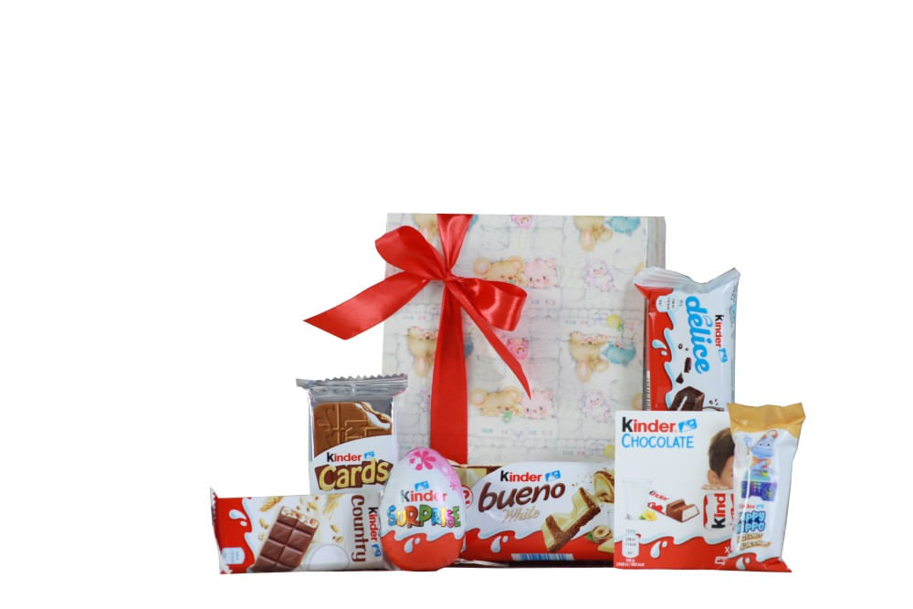 Pachet cadou copii 1 Iunie dulciuri Kinder 218 g ambalat în cutie Pachet cadou copii 1 Iunie dulciuri Kinder 218 g ambalat în cutie