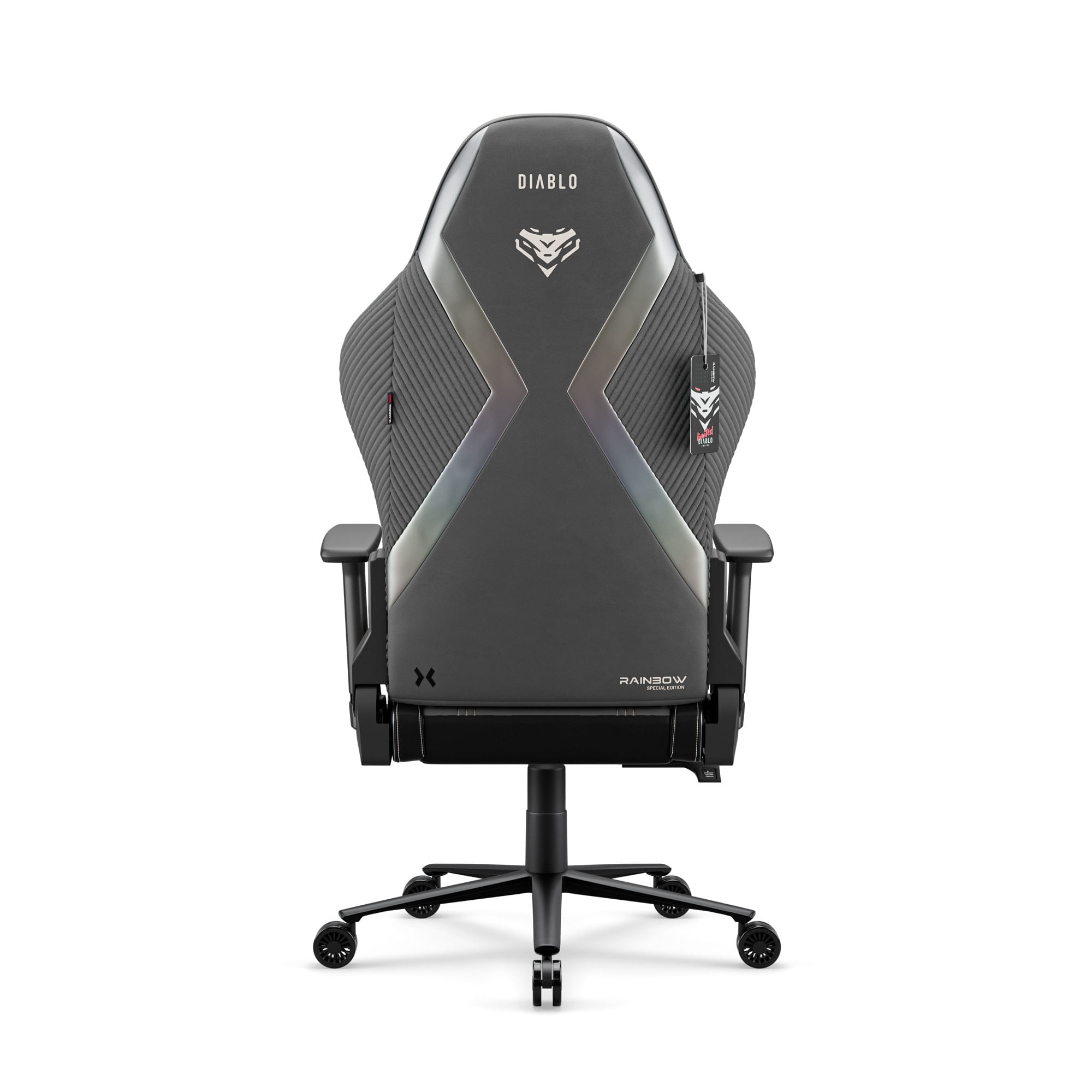 Scaun gaming gri textil X-Horn 2.0 Rainbow Grey, Normal Scaun gaming gri textil X-Horn 2.0 Rainbow Grey, Normal