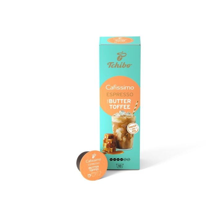 Capsule Tchibo Cafissimo Espresso diverse arome 10 buc/cutie Capsule Tchibo Cafissimo Espresso diverse arome 10 buc/cutie Buttertoffee