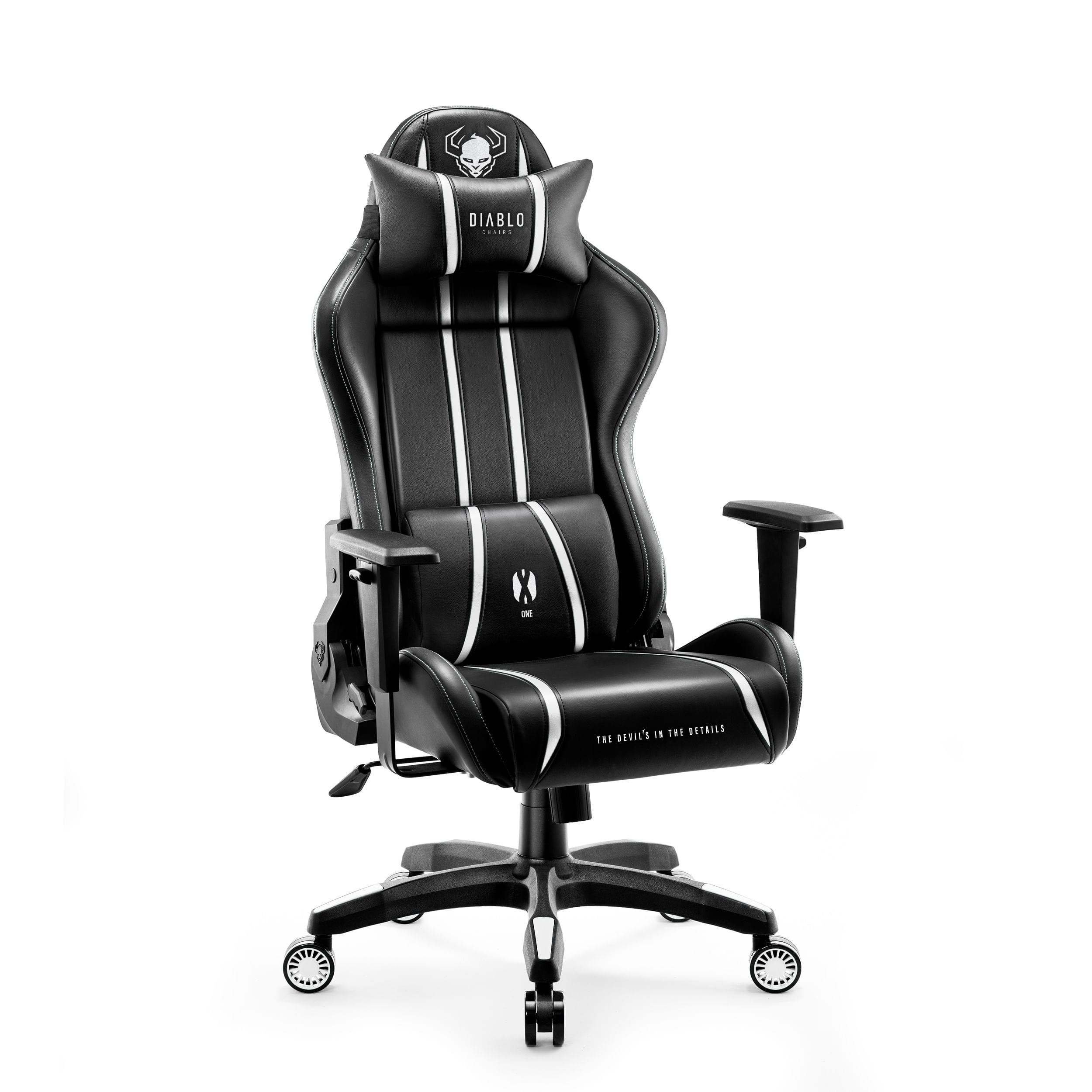 Scaun gaming Diablo X-One 2.0 Normal Size: negru-alb Scaun gaming Diablo X-One 2.0 Normal Size: negru-alb