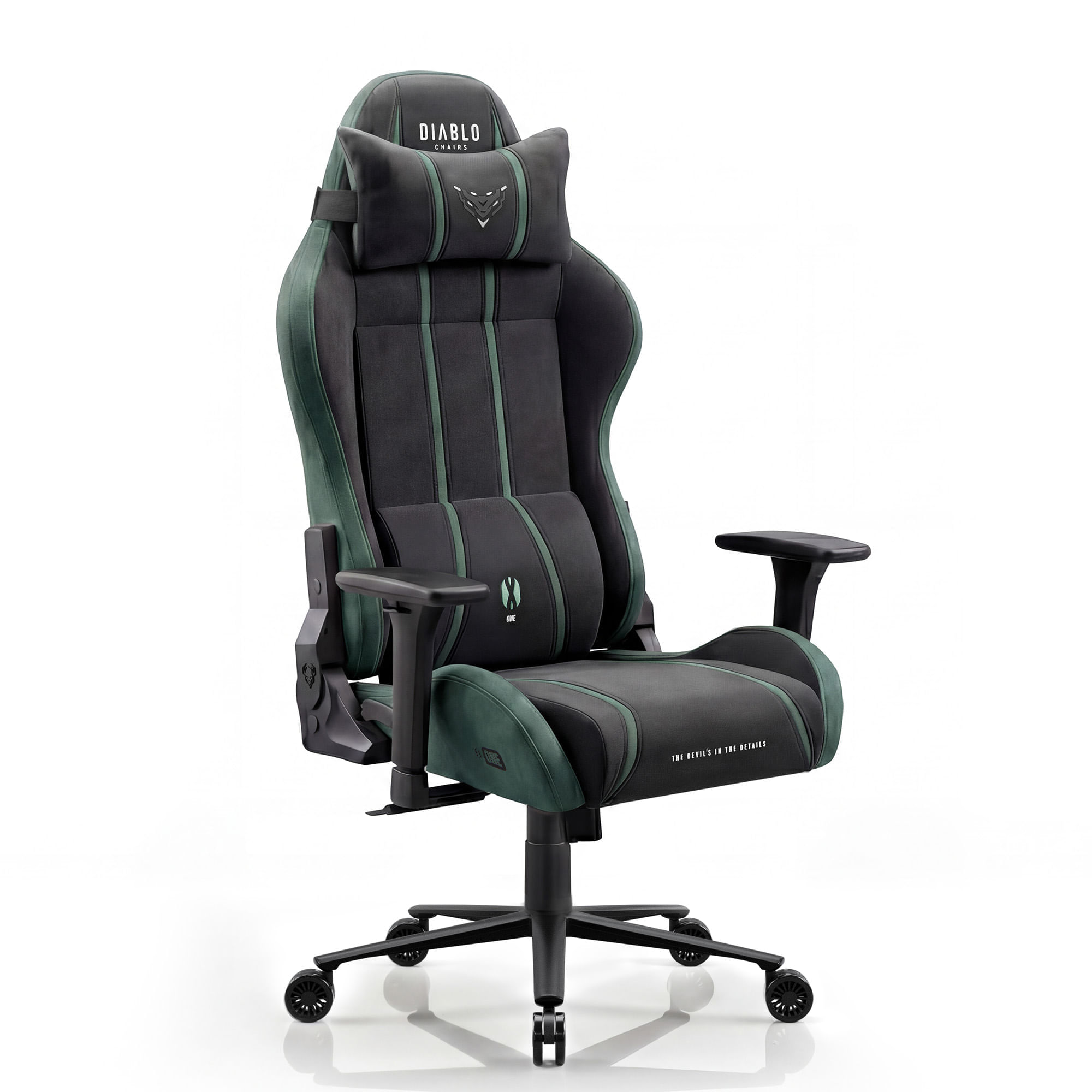 Scaun gaming textil negru-verde Diablo X-One 2.0 Forest Green King Scaun gaming textil negru-verde Diablo X-One 2.0 Forest Green King