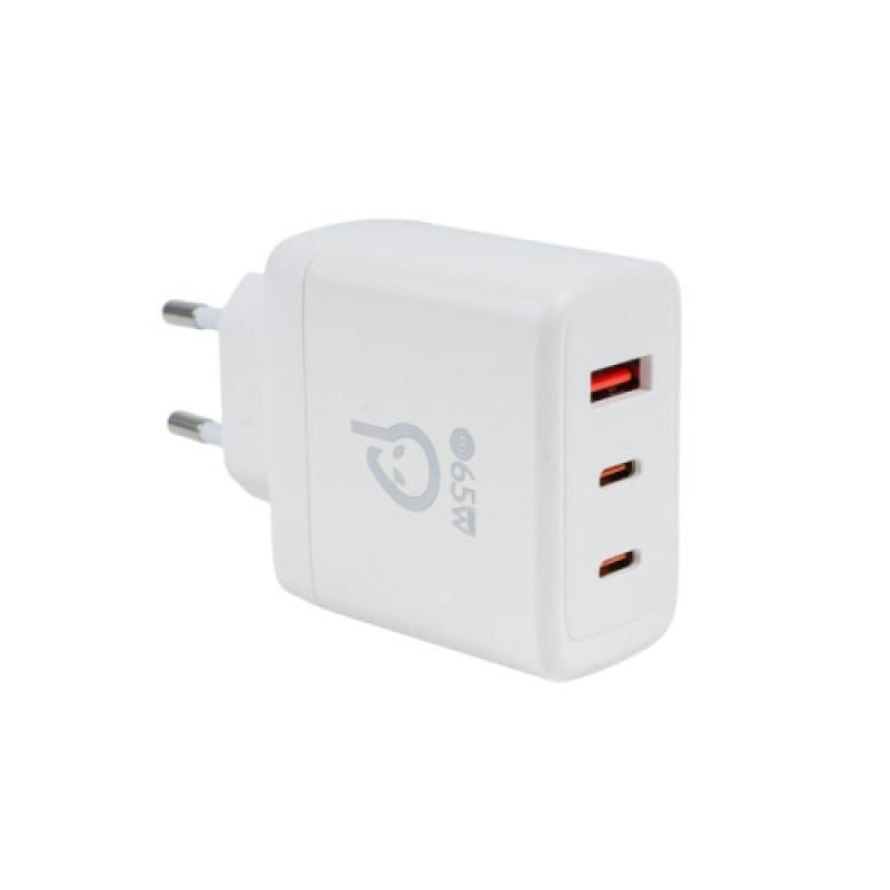 Incarcator retea Spacer GaN, 2 x USB 65W Incarcator retea Spacer GaN, 2 x USB 65W