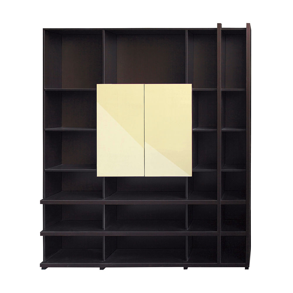 Bibliotecă Girona PAL Wenge/Magnolia 204x35x217.5 cm Bibliotecă Girona PAL Wenge/Magnolia 204x35x217.5 cm