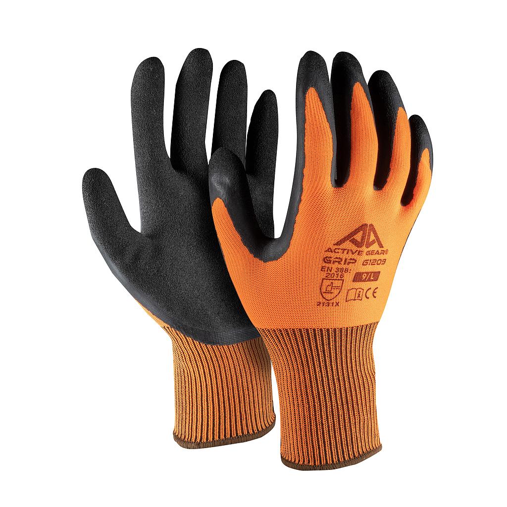 Mănuși montaj cu latex sandy Active Gear Grip G1210 portocaliu/negru Mănuși montaj cu latex sandy Active Gear Grip G1210 portocaliu/negru 8/M