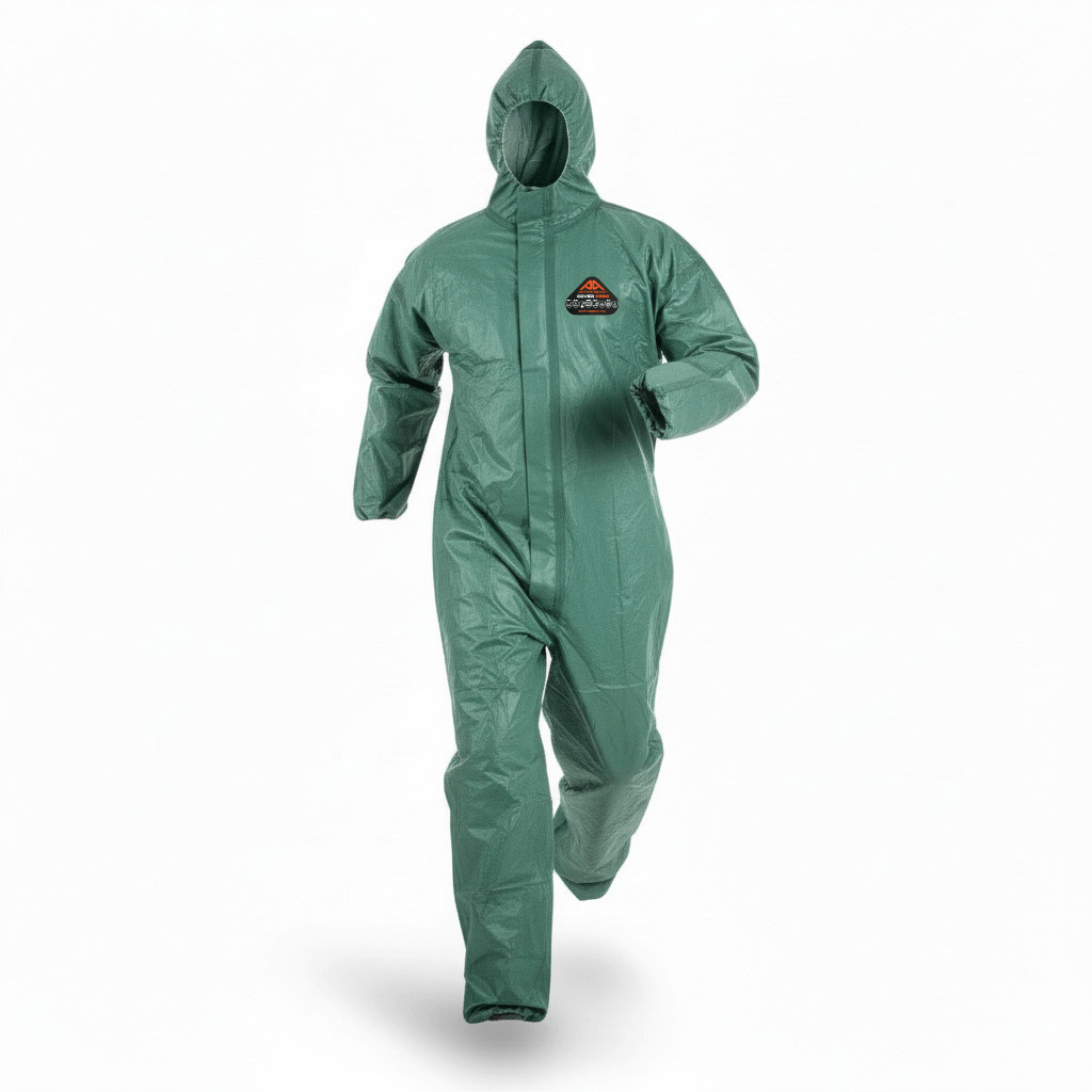 Combinezon protecție chimică tip 4/5/6-B Active Gear X580G verde Combinezon protecție chimică tip 4/5/6-B Active Gear X580G verde 2XL