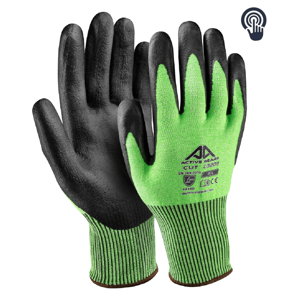 Manusi anti-taiere D palma imersata microspuma nitril Active Gear Manusi anti-taiere D palma imersata microspuma nitril Active Gear marimea...