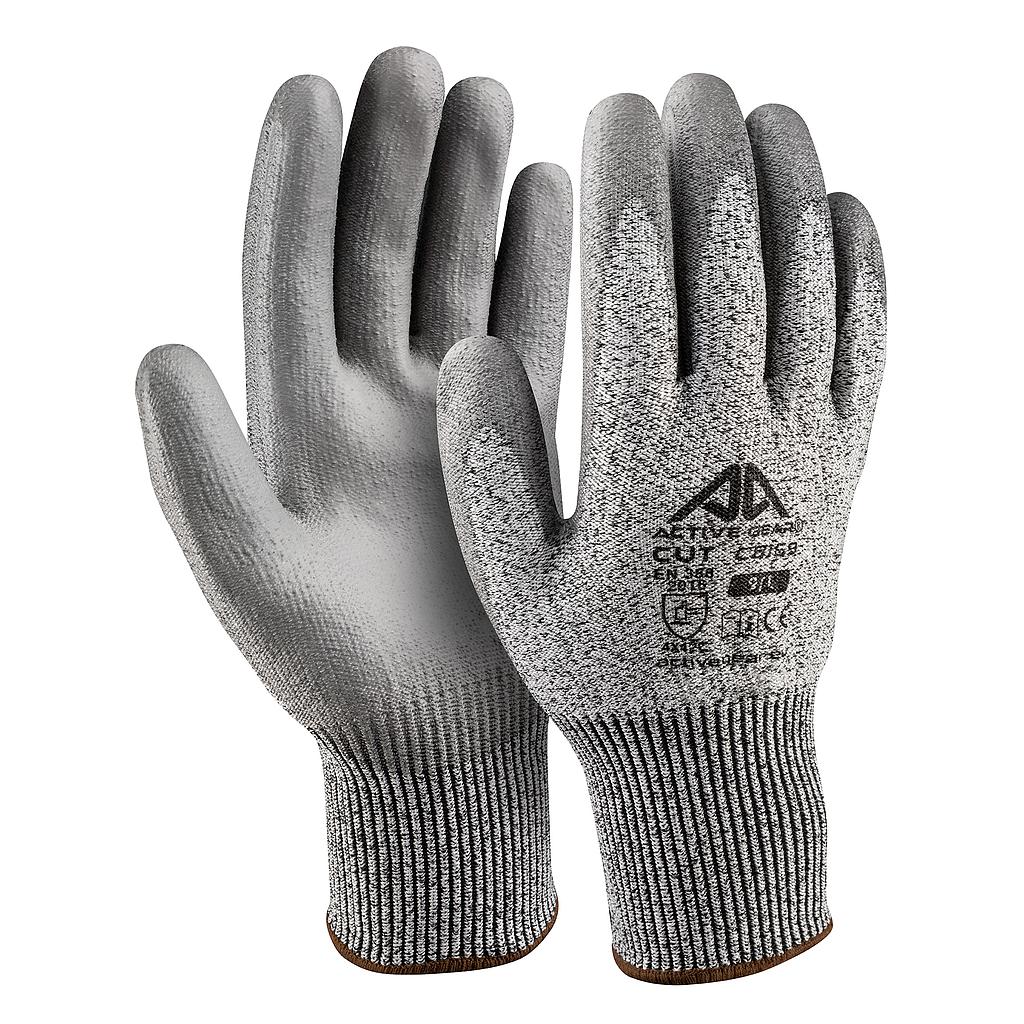 Mănuși anti-tăiere C palmă imersată PU gri Active Gear Mănuși anti-tăiere C palmă imersată PU gri Active Gear marimea 11