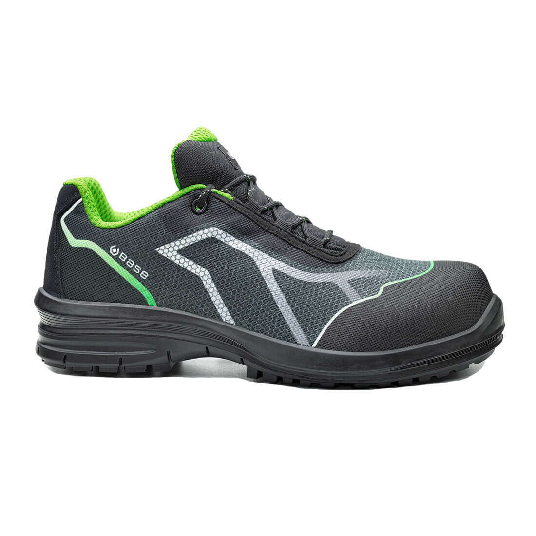 Pantofi protecție bombeu SlimCap S3 SRC Base Oren negru/verde mărimea 43 Pantofi protecție bombeu SlimCap S3 SRC Base Oren negru/verde mărimea 43