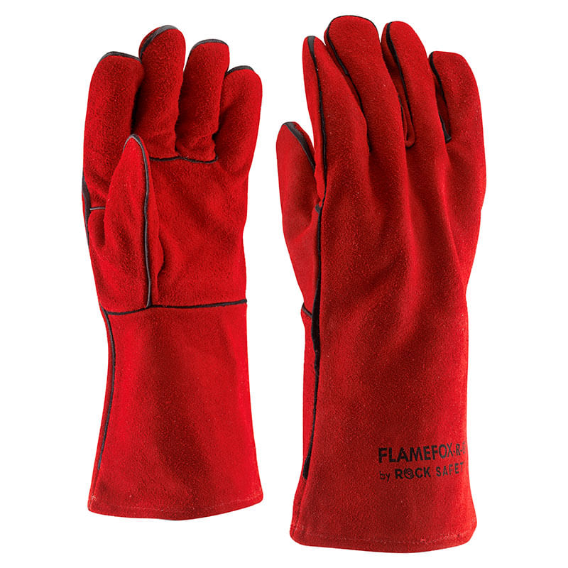 Mănuși sudură șpalt bovină si bumbac Rock Safety Flamefox-R-GA roșu mărimea 10 Mănuși sudură șpalt bovină si bumbac Rock Safety Flamefox-R-GA roșu mărimea 10