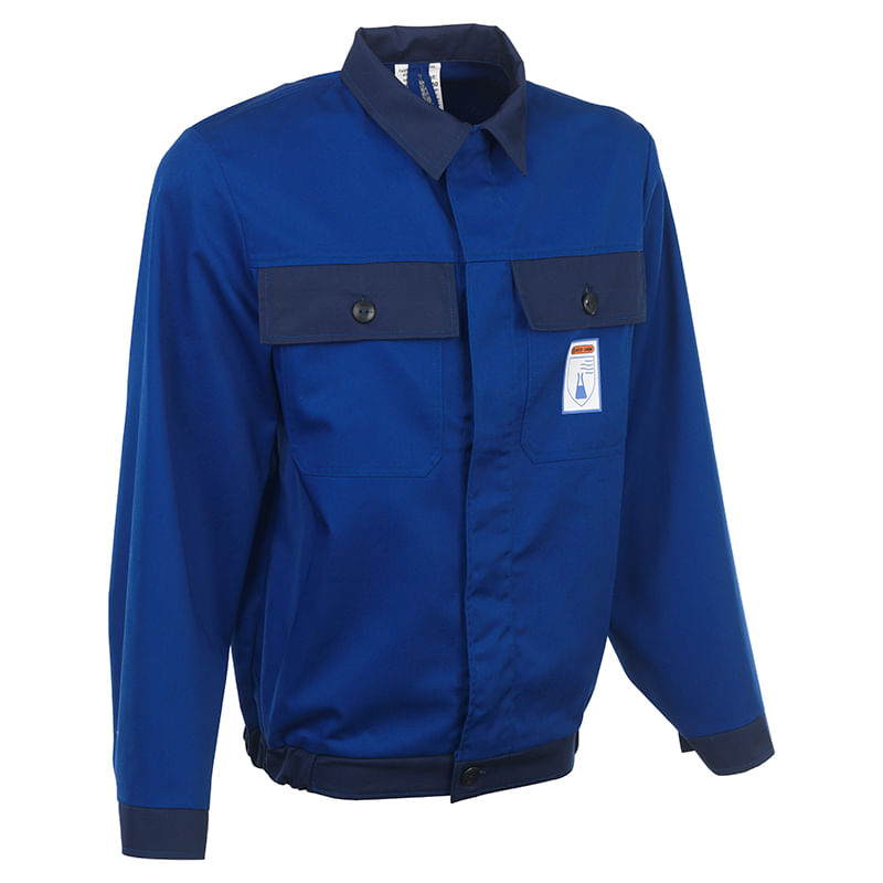 Jachetă protecție chimică Rock Safety Chemic-JT albastru mărimea 58 Jachetă protecție chimică polieseter bumbac Rock Safety Chemic-JT albastru mărimea 58