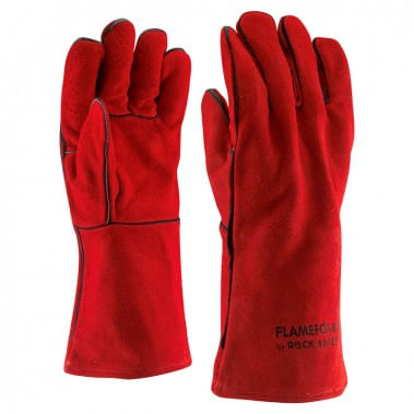 Manusi sudura piele spalt bovina si bumbac Rock Safety Flamefox rosu marimea 10 Manusi sudura piele spalt bovina si bumbac Rock Safety Flame...