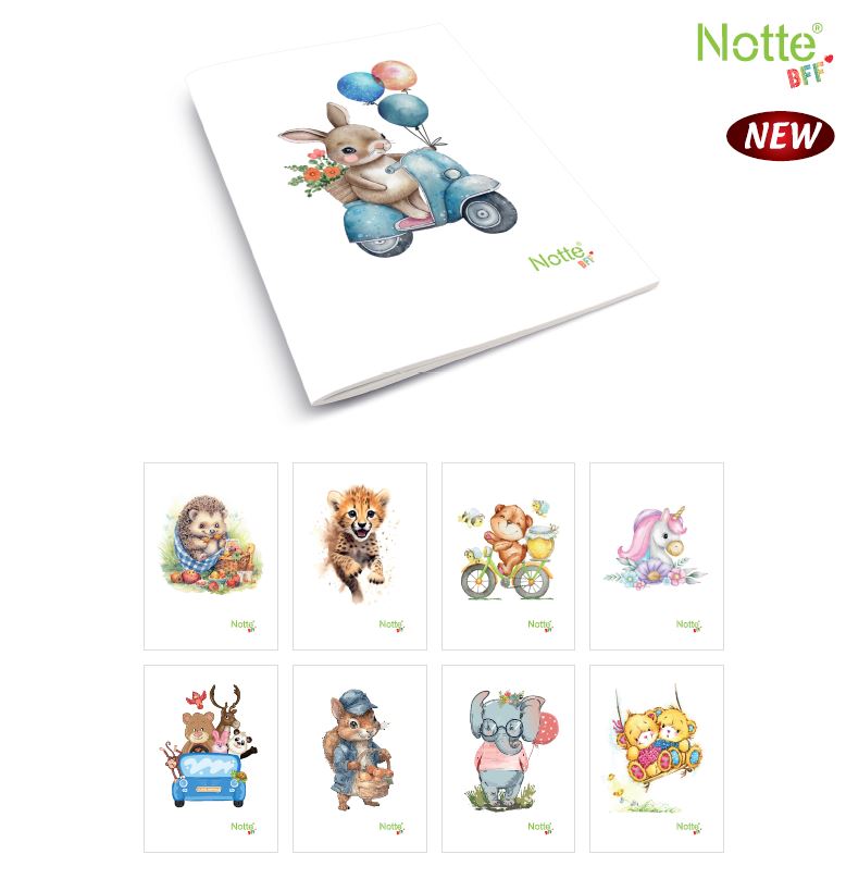 Caiet A5 40 file capsat BFF Notte diverse modele Caiet A5 40 file capsat BFF Notte diverse modele matematică